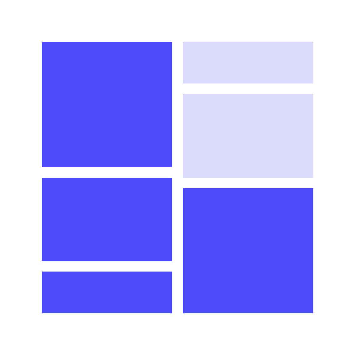 Linkrunner logo mark, the 3:2:1 rectangle grid icon